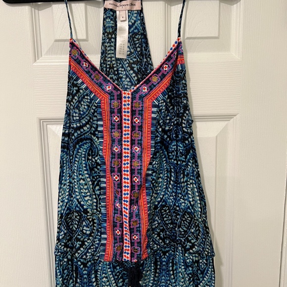 Nanette Lepore - Indigo Paisley Mini Dress Halter Beach Coverup - Picture 3 of 10